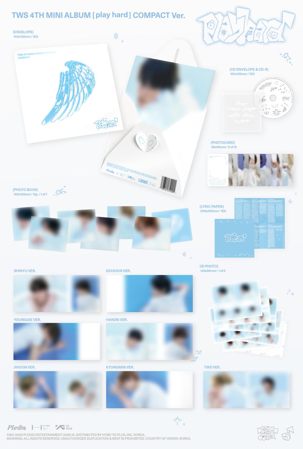투어스 (TWS) - 4th Mini Album ‘play hard’ (COMPACT Ver.)