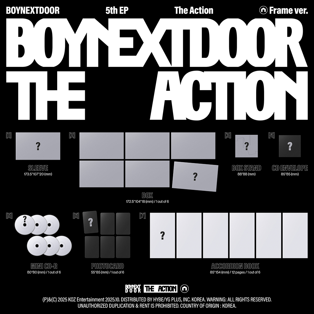 BOYNEXTDOOR - 5th EP [The Action] (Frame  ver.)
