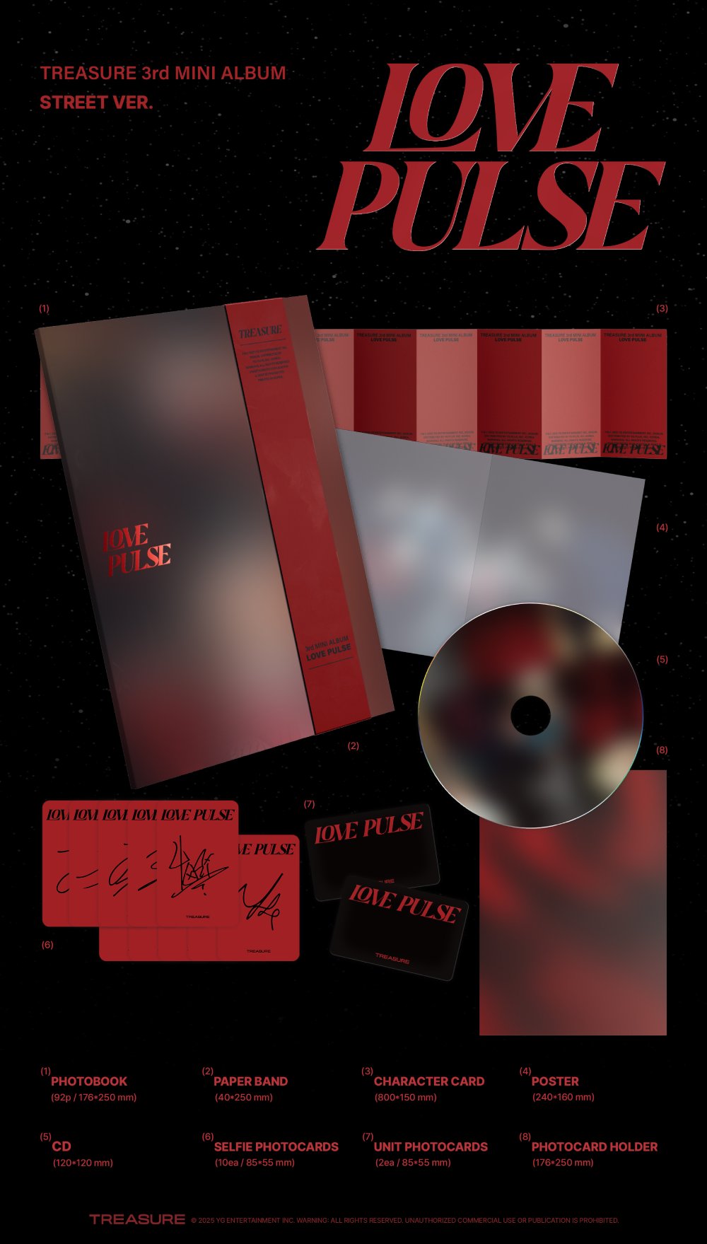 [특전이벤트] TREASURE 3rd MINI ALBUM [LOVE PULSE] STREET VER.